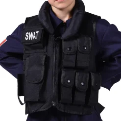 Kinder-Kostüm SWAT-Weste Deluxe, Einheitsgröße