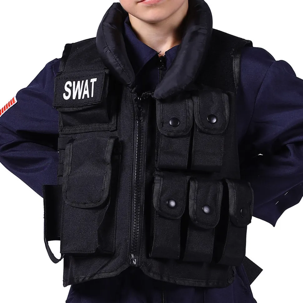 Kinder-Kostüm SWAT-Weste Deluxe, Einheitsgröße