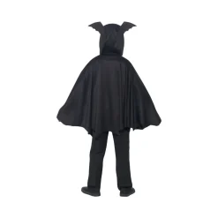 Kinder-Umhang Fledermaus, Schwarz, Größe S-M - geeignet für 4-9 Jährige