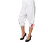 Kniehose Unisex, weiß, Gr. 34-36