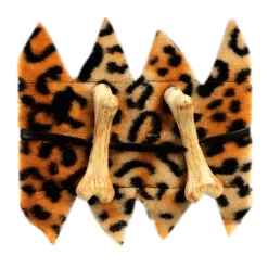 Knochenarmband mit Leopardenmuster