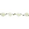 Künstliche Girlande Rosen, Weiss, Ø 50 mm / Länge 120 cm