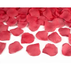 Konfettikanone mit künstlichen Rosenblättern – Bordeaux-Rot – 40 cm