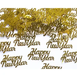 Konfetti Metallic Happy New Year – Gold – 4 × 2 cm – 3 g