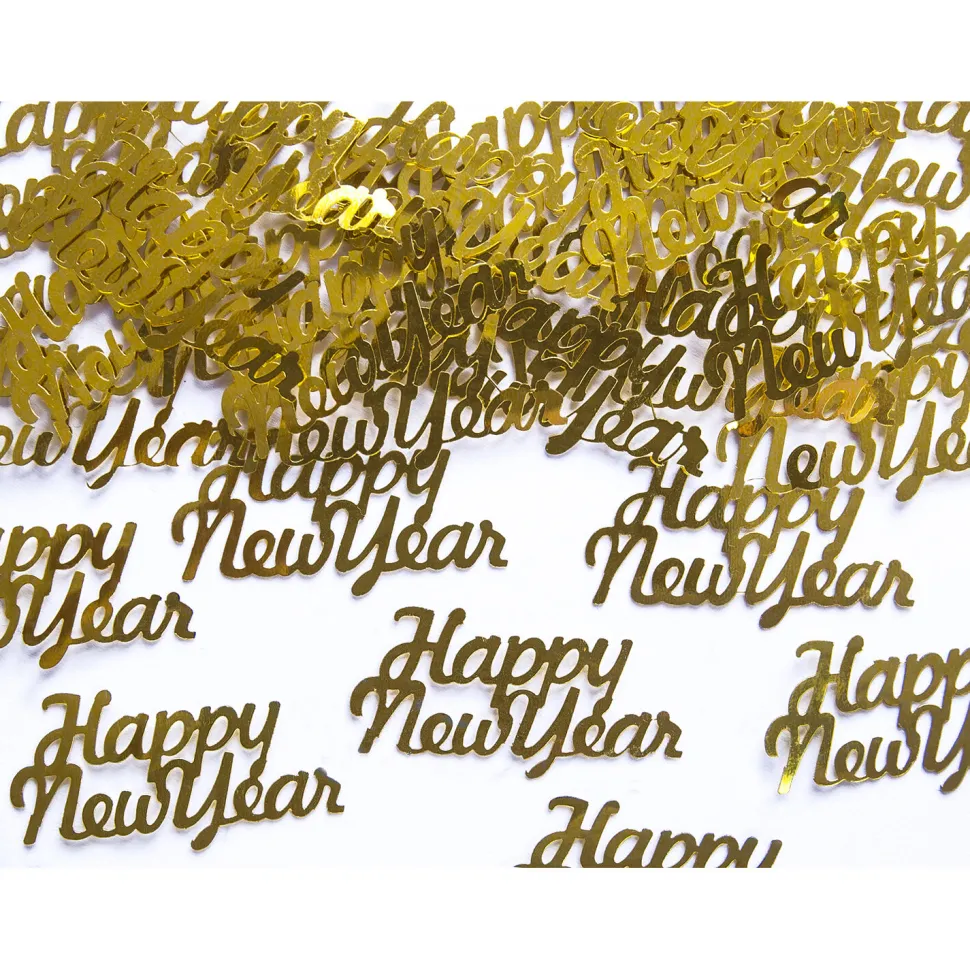 Konfetti Metallic Happy New Year – Gold – 4 × 2 cm – 3 g