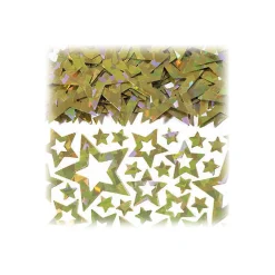 Konfetti Metallic Sterne, gold, 14 g