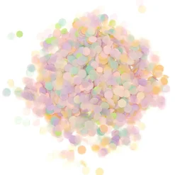 Konfetti rund, Regenbogen Pastell Mix, 20 g