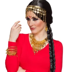 Kopfschmuck Orient mit Münzen, gold
