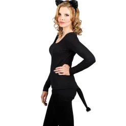 Kostüm-Set Schwarze Katze mit Samt