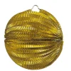 Lampion rund, ca. Ø 24 cm, schwer entflammbar, gold