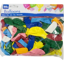 Latex-Ballons bunt gemischt, 100 Stück, ca. 20cm
