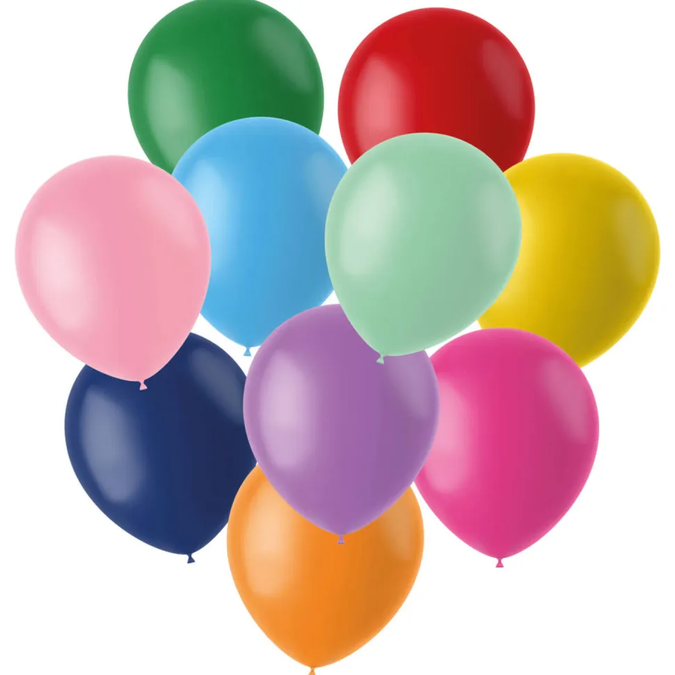 Latexballons Stripetastic, bunt sortiert, 21 cm, 25 Stück