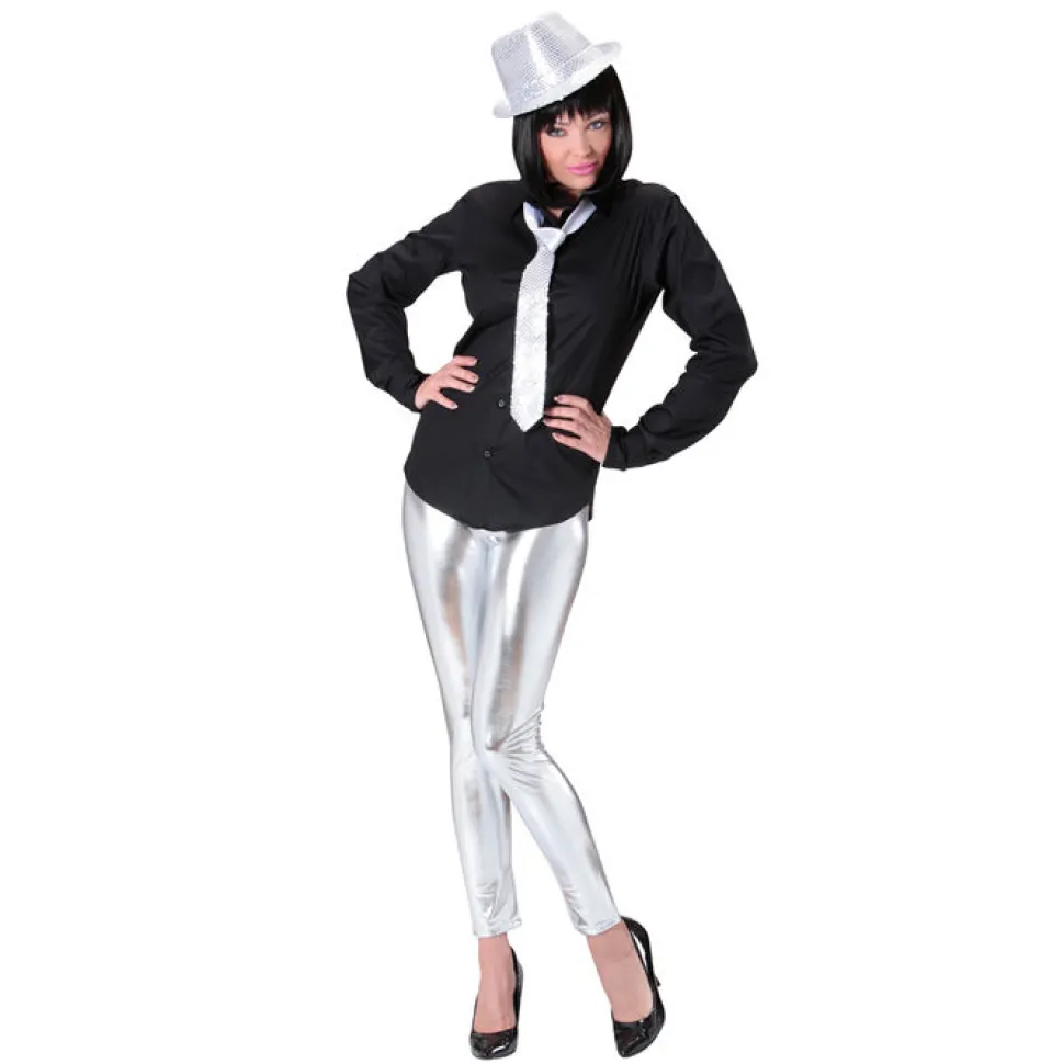 Leggings, silber, Gr. S-M