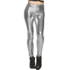 Leggings Stretch, silber, Gr. M