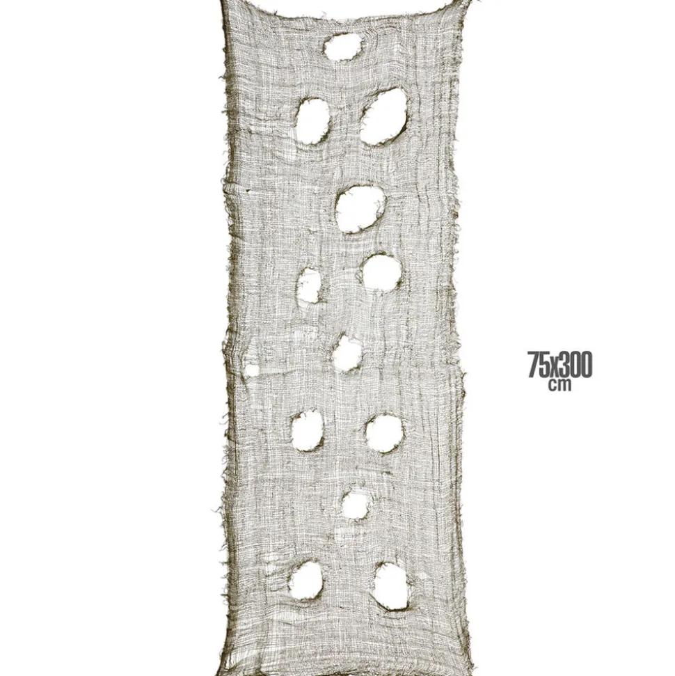 Lumpengewebe, grün, 60 x 300 cm