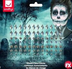 Make-Up FX, Gesichtsjuwelen, Silber, Bogen mit 100 Stück