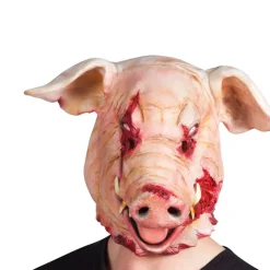 Maske Blutiges Schwein aus Latex