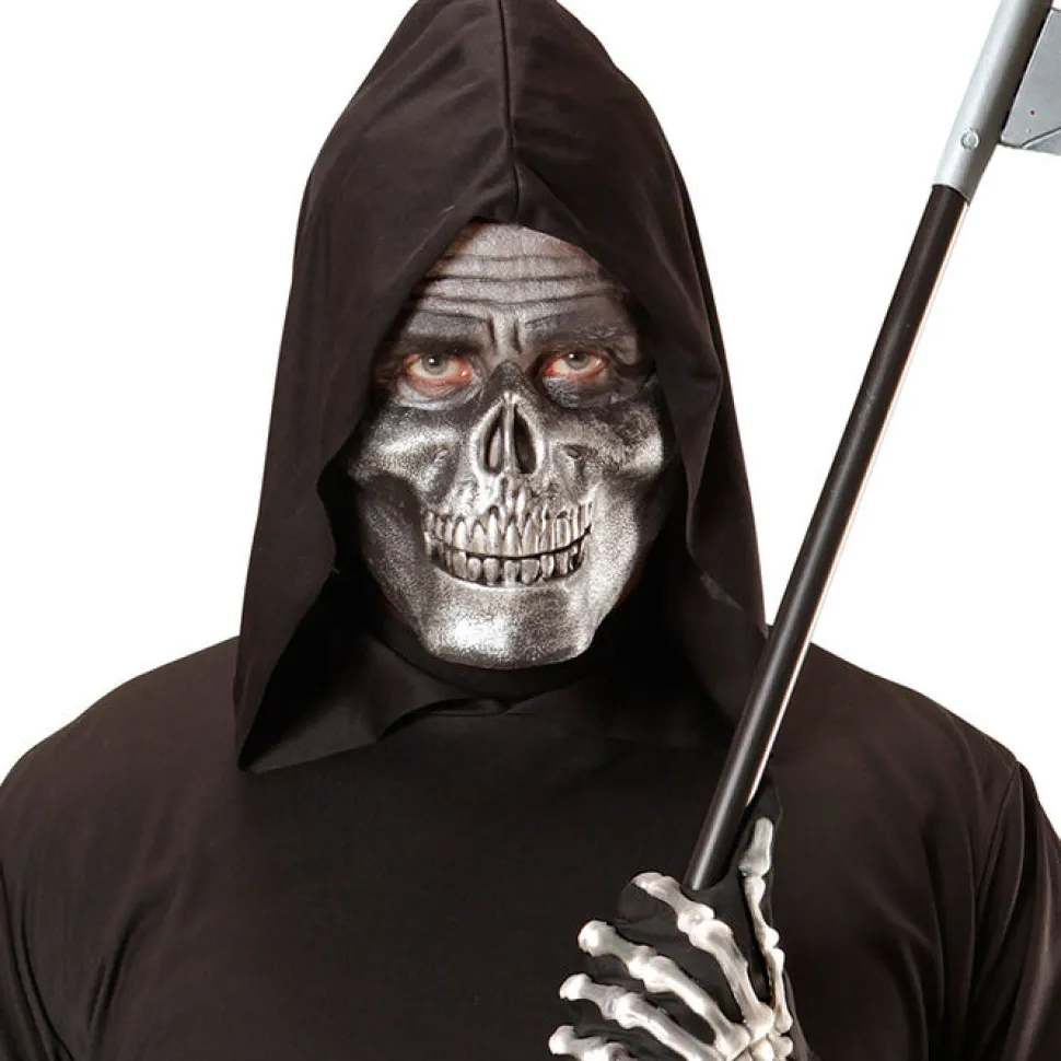 Maske, halb, silber, für das Kinn