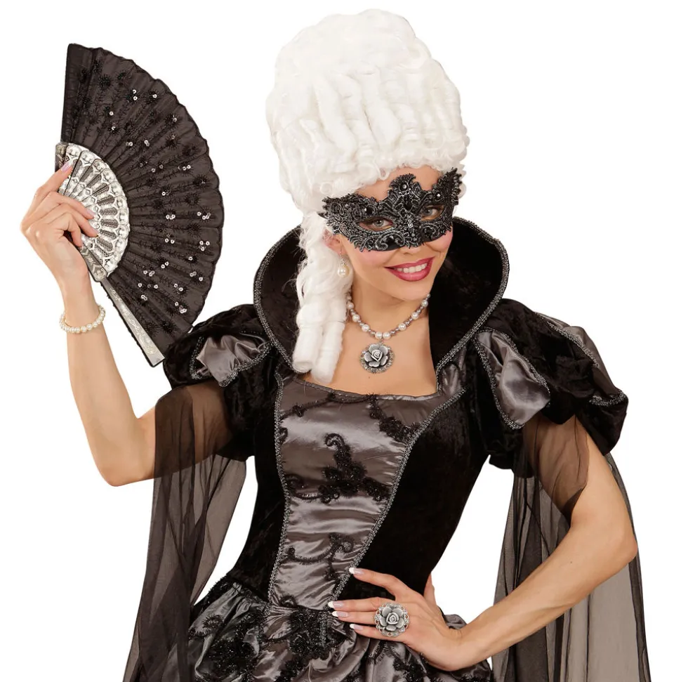 Maske Noblesse Augenmaske, silber