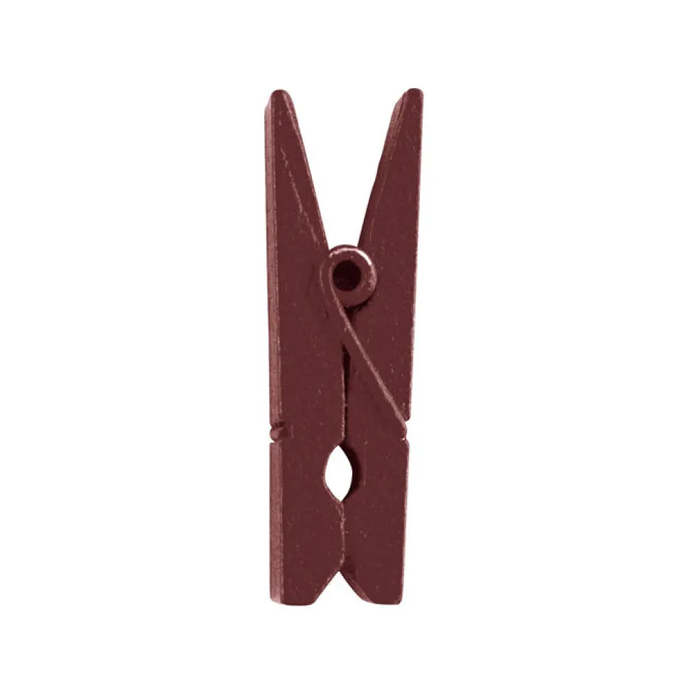 Mini-Wäscheklammern braun, 3,5 cm, 12 Stk