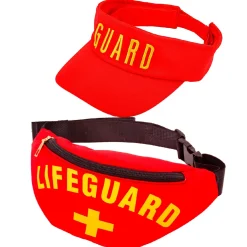 NEU Accessoire-Set Rettungsschwimmer / Lifeguard, Schirmmütze und Bauchtasche