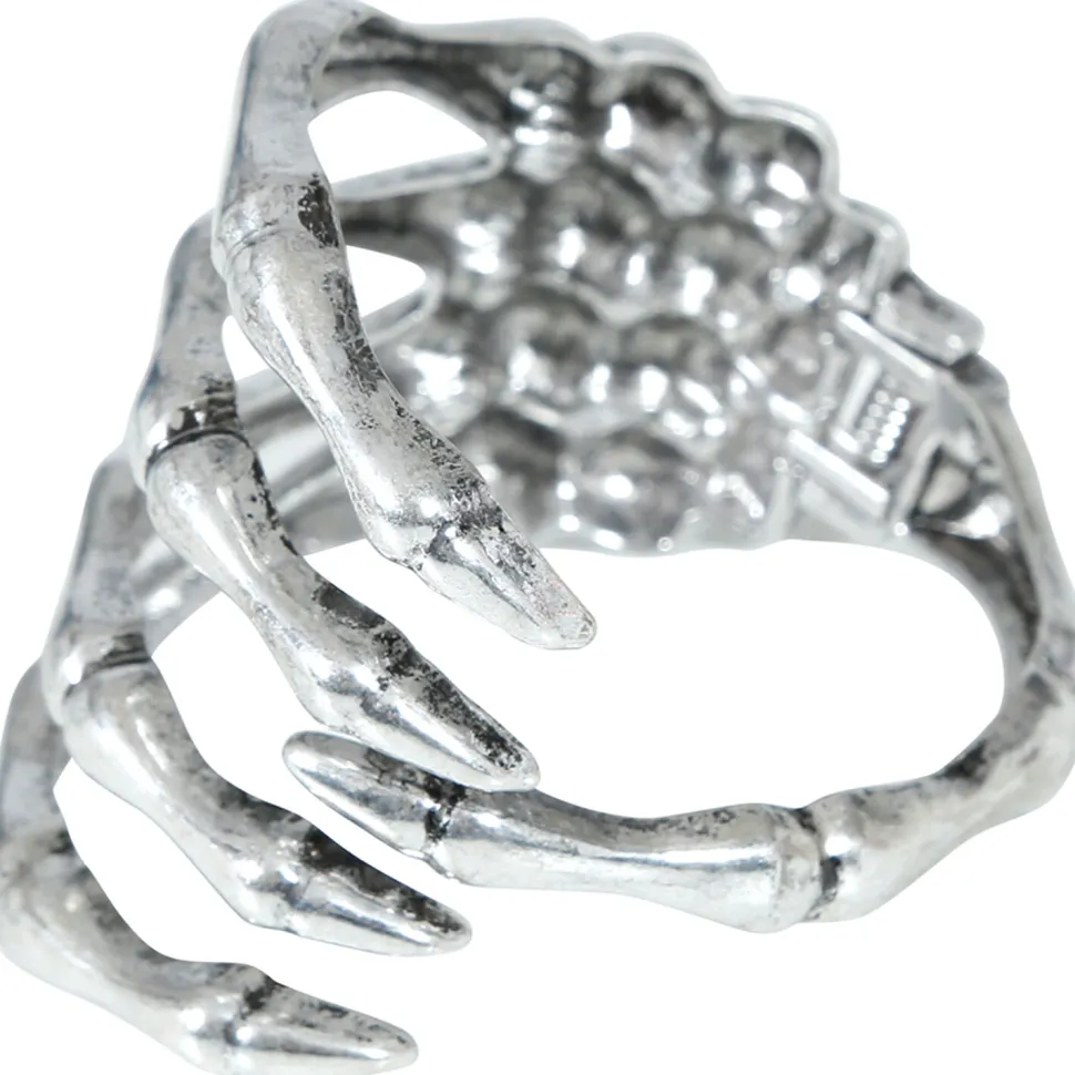 NEU Armreif Skeletthand aus Metall