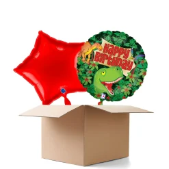NEU Ballongrüße Dinosaurier Birthday, 35cm, 2 Ballons