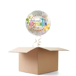 NEU Ballongrüße Glückwunsch zur Kommunion, 1 Ballon