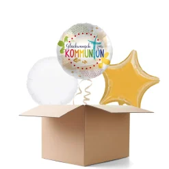 NEU Ballongrüße Glückwunsch zur Kommunion, 3 Ballons