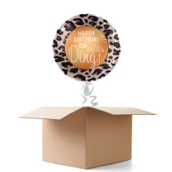 NEU Ballongrüße Happy Birthday Du wildes Ding, 1 Ballon