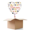 NEU Ballongrüße Herz I Love You Rosé-Gold, 36x36cm, 1 Ballon
