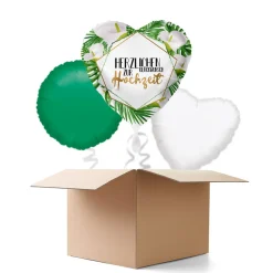NEU Ballongrüße Herzlichen Glückwunsch zur Hochzeit, 3 Ballons