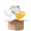 NEU Ballongrüße Hochzeit Herzlichen Glückwunsch, 3 Ballons