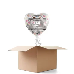 NEU Ballongrüße Hochzeitsauto Just Married, 1 Ballon