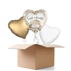 NEU Ballongrüße Hochzeitsauto Frisch verheiratet, 3 Ballons