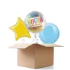 NEU Ballongrüße Hurra Schulkind, 3 Ballons