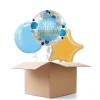 NEU Ballongrüße Lucky Blue Alles Gute zum Geburtstag, 3 Ballons