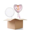 NEU Ballongrüße Pink Hearts Hip Hip Hurra 3. Geburtstag, 2 Ballons