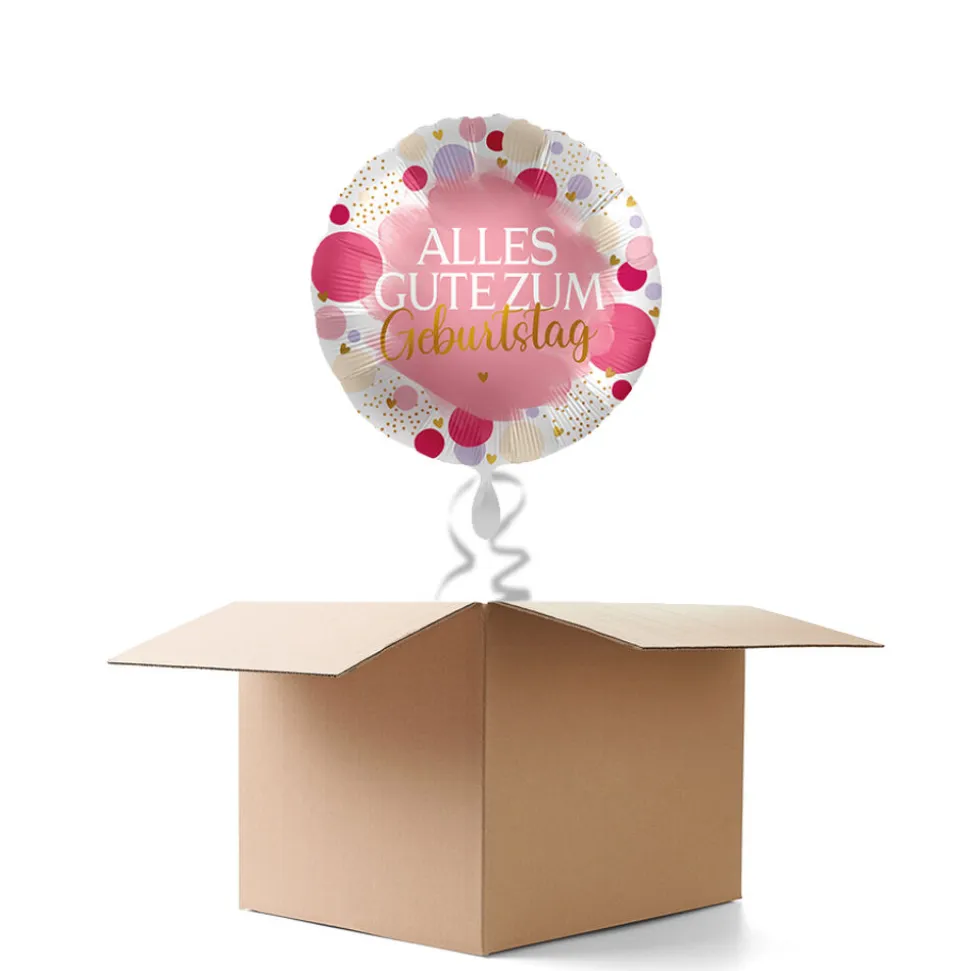 NEU Ballongrüße Sweet Pink Alles Gute zum Geburtstag, 1 Ballon