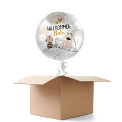 NEU Ballongrüße Willkommen Baby, 1 Ballon