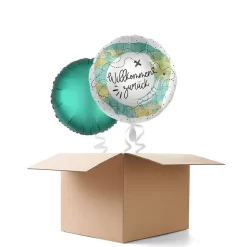 NEU Ballongrüße Willkommen zurück, 2 Ballons