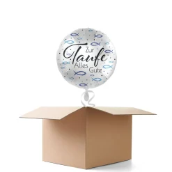 NEU Ballongrüße Zur Taufe alles Gute, 1 Ballon