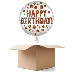 NEU Ballongrüsse Satin Infused Birthday Sequins, 1 Ballon