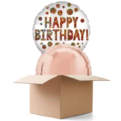NEU Ballongrüsse Satin Infused Birthday Sequins, 2 Ballons