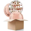 NEU Ballongrüsse Satin Infused Birthday Sequins, 3 Ballons