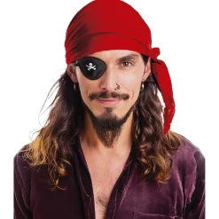 NEU Bandana / Piratentuch aus Samt, Einheitsgröße, Rot