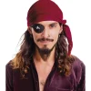 NEU Bandana / Piratentuch aus Samt, Einheitsgröße, Burgund
