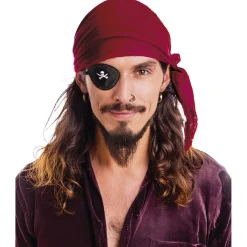 NEU Bandana / Piratentuch aus Samt, Einheitsgröße, Burgund