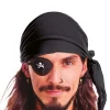 NEU Bandana / Piratentuch aus Samt, Einheitsgröße, Schwarz