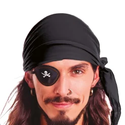NEU Bandana / Piratentuch aus Samt, Einheitsgröße, Schwarz